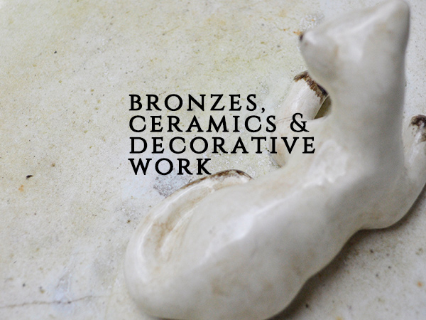 Ceramics, bronzes, decorative